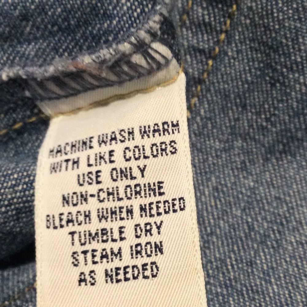 Cabin Creek Large Blue Denim Jacket - Picture 10 of 13